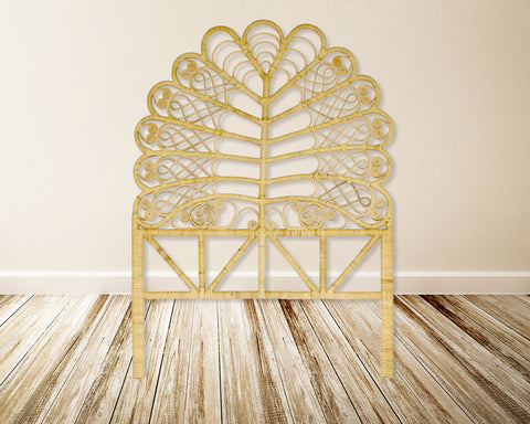 Lea Peacock Twin Headboard in Natural