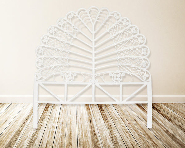 Lea Peacock Queen Headboard in White