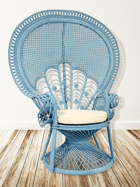 Lea Peacock Chair in Aqua