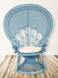 Lea Peacock Chair in Aqua