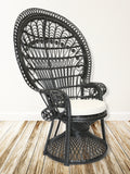 Lea Peacock Chair in Black