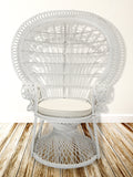 Lea Peacock Chair in White