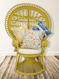 Lea Peacock Chair in Yellow