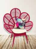 Maya Flower Chair in Fuchshia