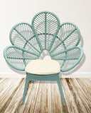 Maya Flower Chair in Seafoam