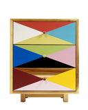 Muticolor Recycled Timber 3-Drawer Dresser