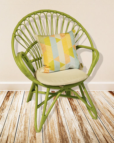 Rylie Round Rattan Chair in Apple Green