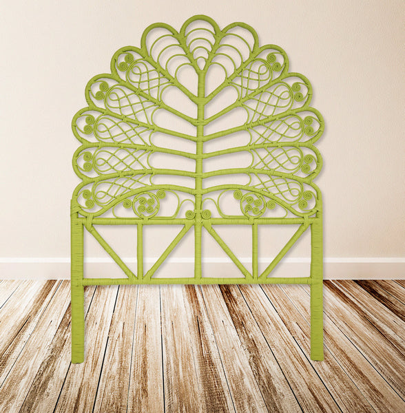 Lea Peacock Headboard in Apple Green